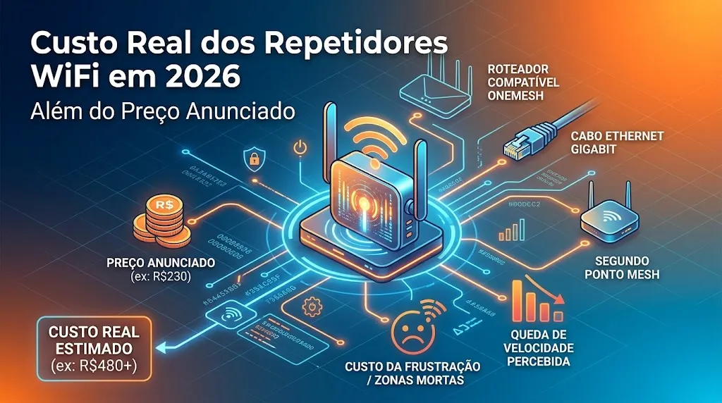 Custo Real dos Repetidores WiFi em 2026 Além do Preço Anunciado