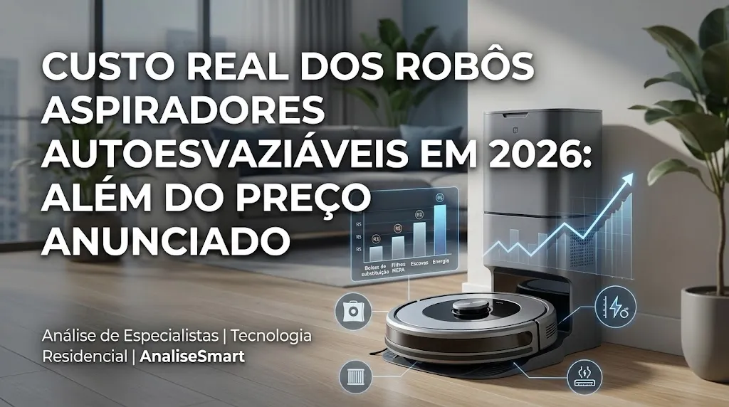 Custo Real dos Robôs Aspiradores Autoesvaziáveis em 2026: Além do Preço Anunciado