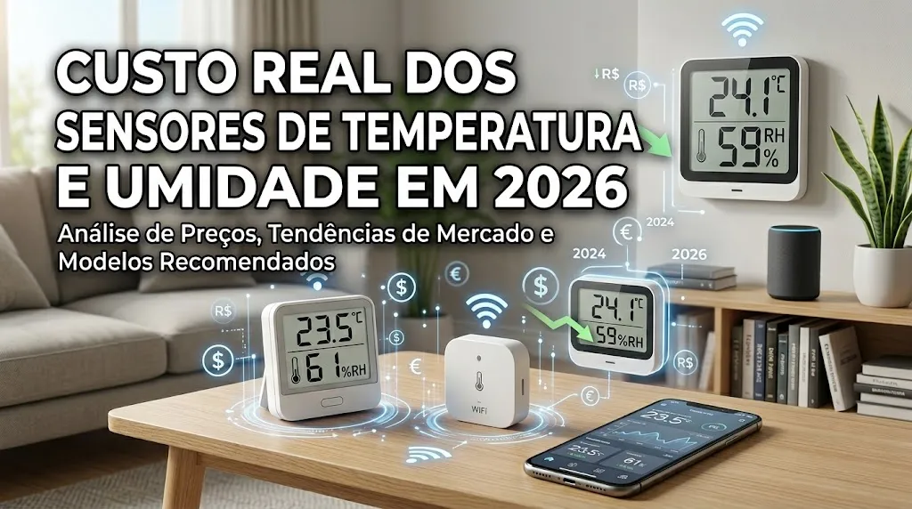 Custo Real dos Sensores de Temperatura e Umidade em 2026