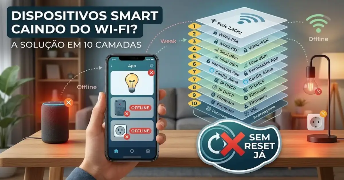 Dispositivos Smart Caindo do Wi-Fi: Solução em 10 Camadas Sem Reset Já
