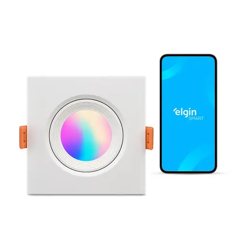 Elgin Ecospot 5W Quadrada: Melhor Custo-Benefício em Spot Wi-Fi RGB