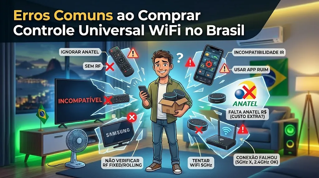 Erros Comuns ao Comprar Controle Universal WiFi no Brasil