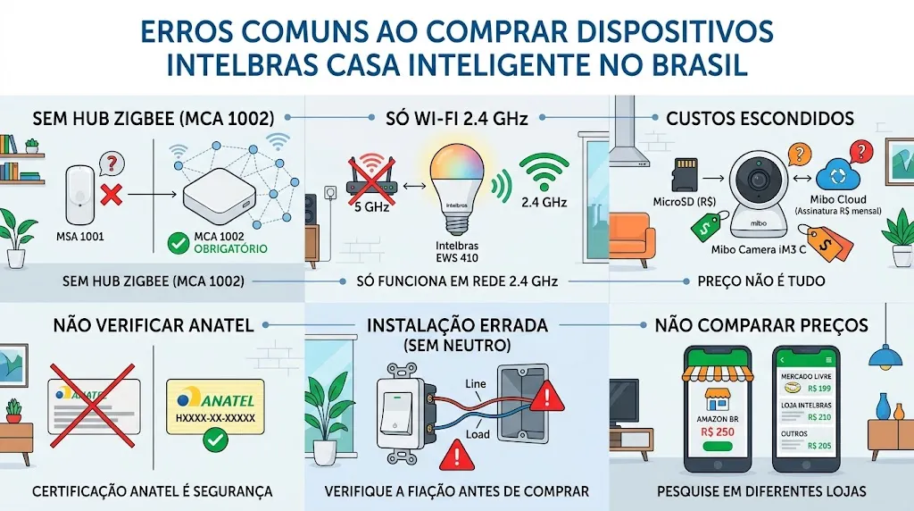 Erros Comuns ao Comprar Dispositivos Intelbras Casa Inteligente no Brasil