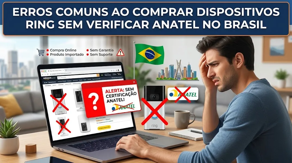 Erros Comuns ao Comprar Dispositivos Ring sem Verificar Anatel no Brasil