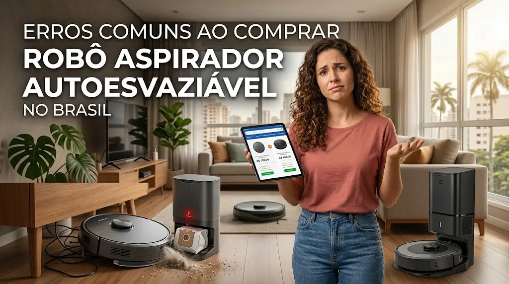 Erros Comuns ao Comprar Robô Aspirador Autoesvaziável no Brasil