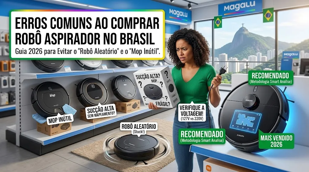 Erros Comuns ao Comprar Robô Aspirador no Brasil