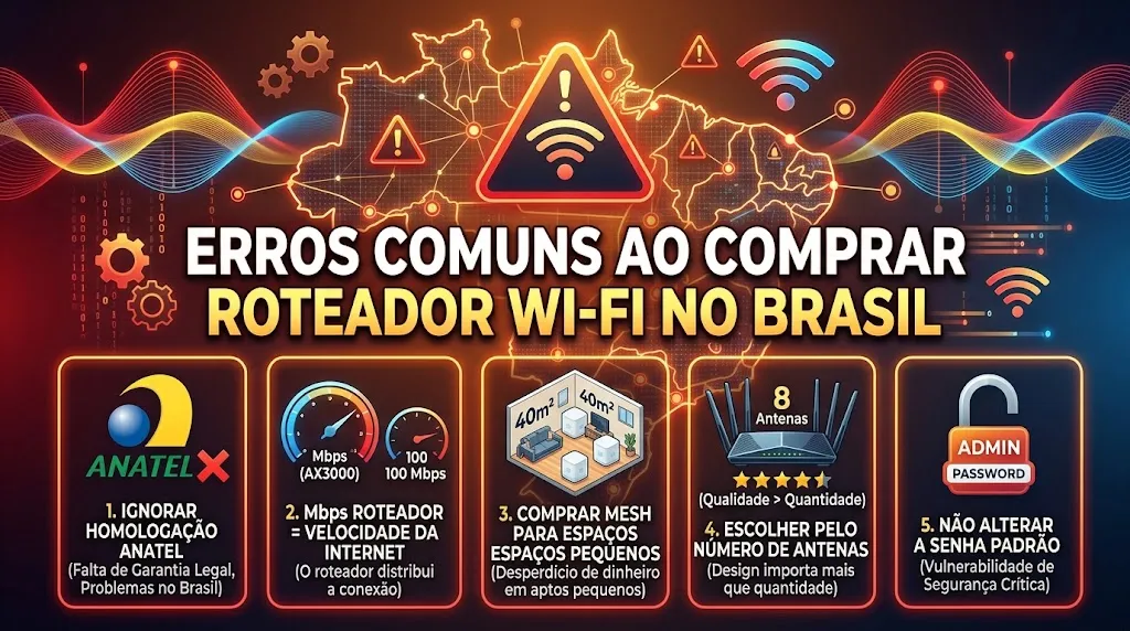 Erros Comuns ao Comprar Roteador Wi-Fi no Brasil