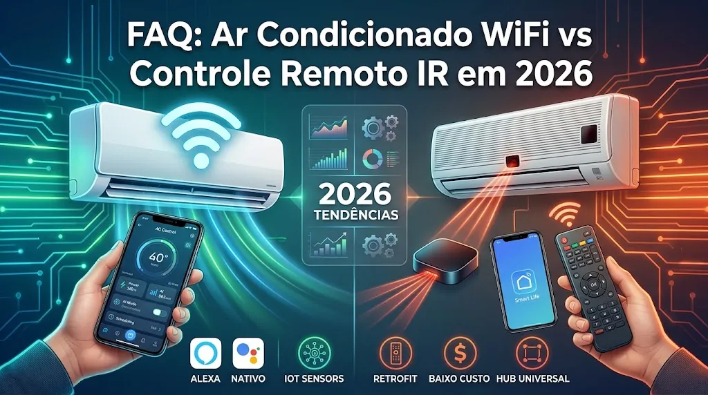 FAQ: Ar Condicionado WiFi vs Controle Remoto IR em 2026