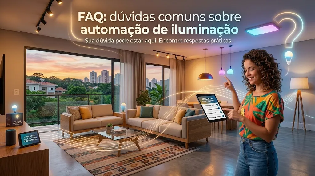 FAQ: dúvidas comuns sobre automação de iluminação