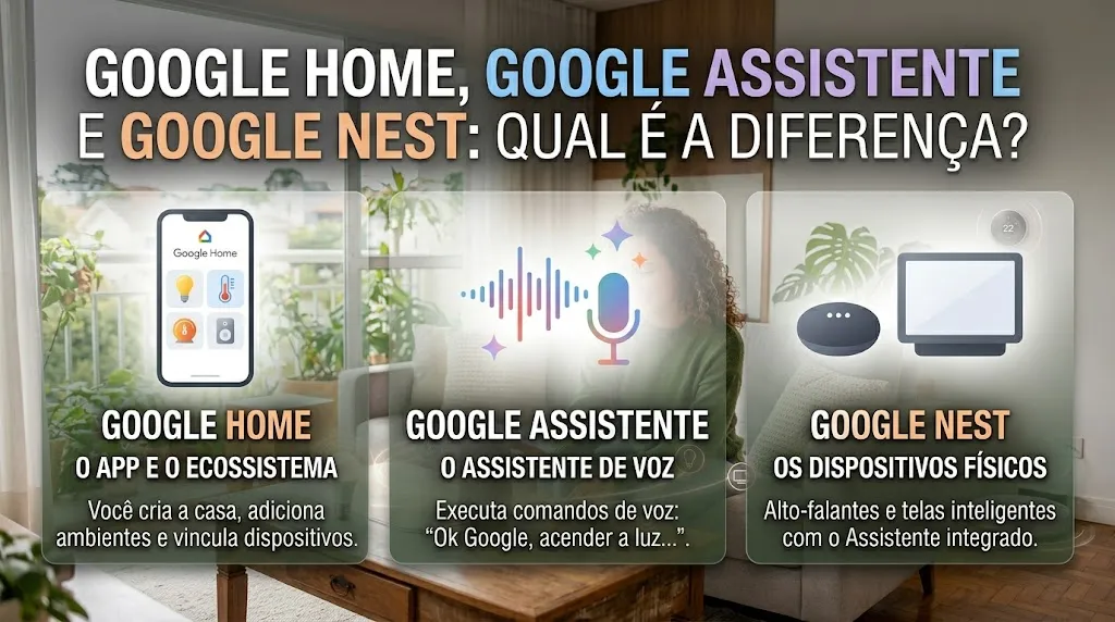 Google Home, Google Assistente e Google Nest: Qual é a Diferença?