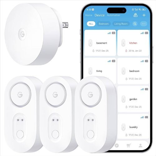 GoveeLife Water Leak Detector 1s: Melhor Kit para Cobertura Ampla