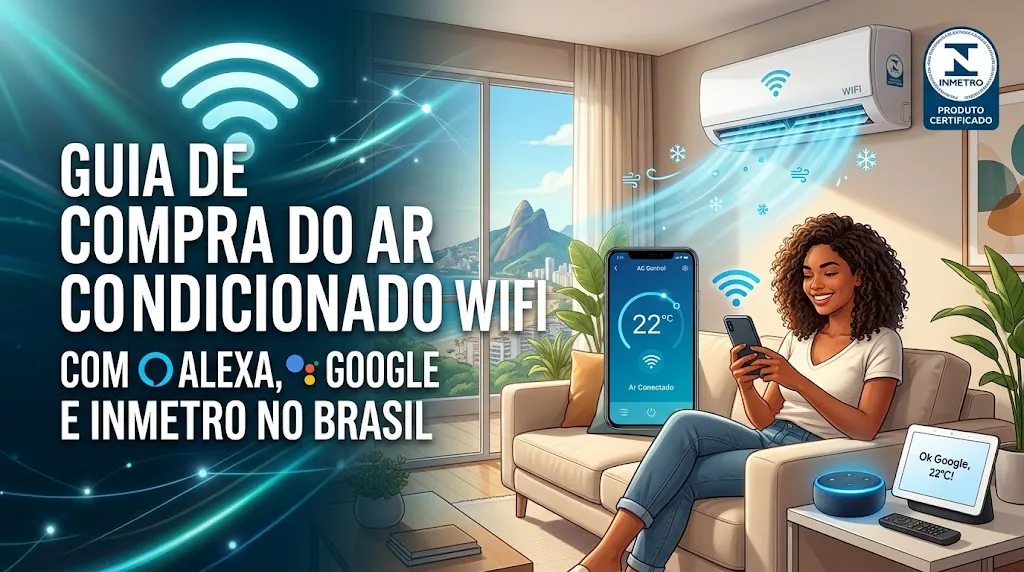 Guia de Compra do Ar Condicionado WiFi com Alexa, Google e Inmetro no Brasil