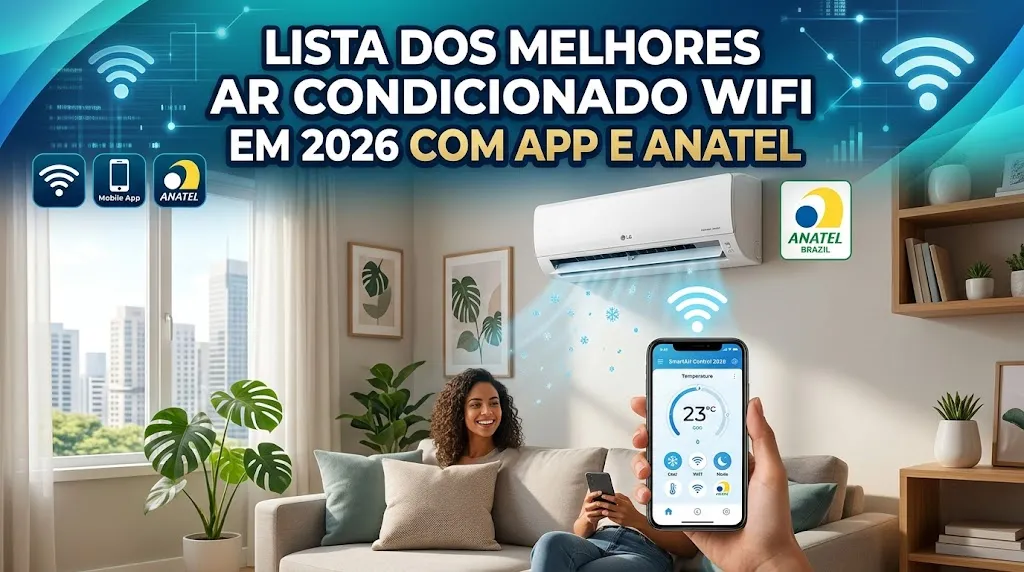 Lista dos Melhores Ar Condicionado WiFi em 2026 com App e Anatel