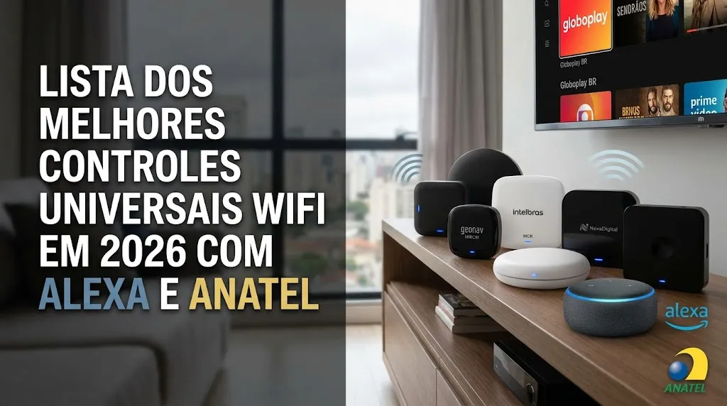 Lista dos Melhores Controles Universais WiFi em 2026 com Alexa e Anatel
