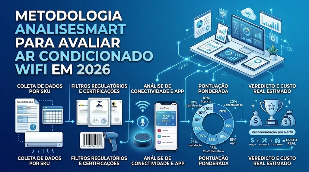 Metodologia AnaliseSmart para Avaliar Ar Condicionado WiFi em 2026