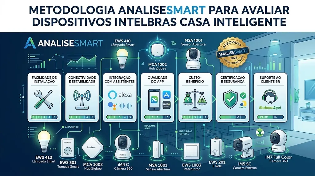 Metodologia AnaliseSmart para Avaliar Dispositivos Intelbras Casa Inteligente