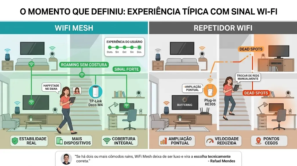 O Momento que Definiu: Experiência Típica com Sinal Wi-Fi