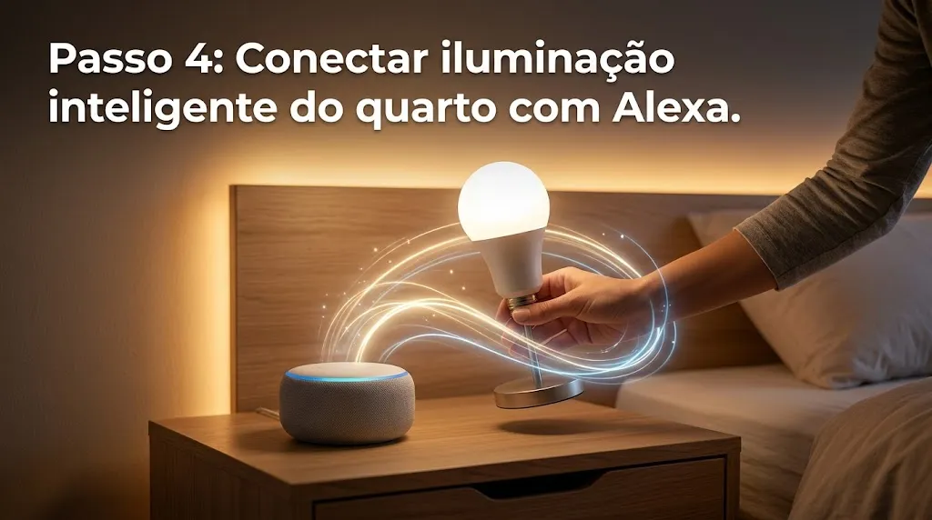 Passo 4: Conectar iluminação inteligente do quarto com Alexa