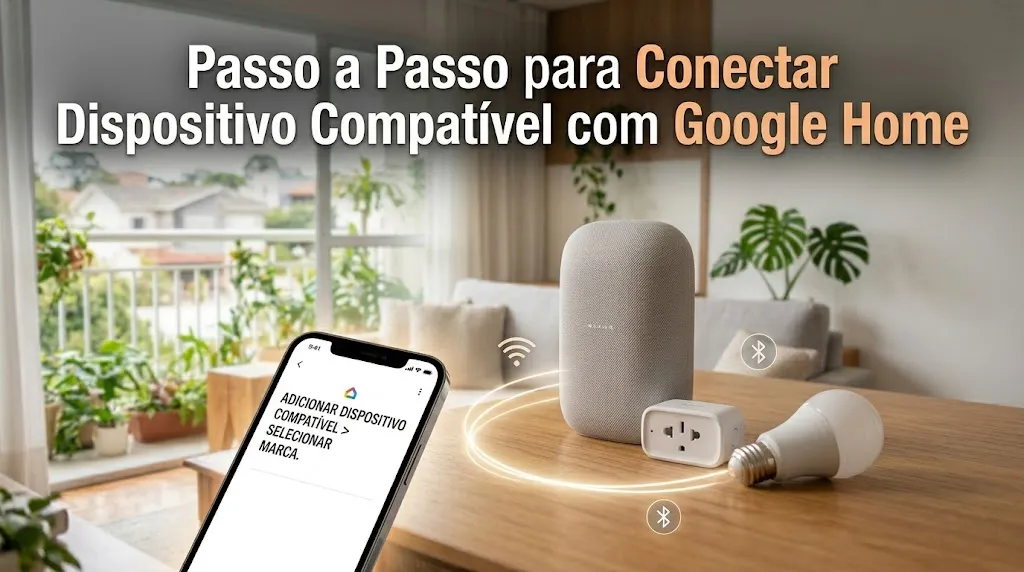 Passo a Passo para Conectar Dispositivo Compatível com Google Home