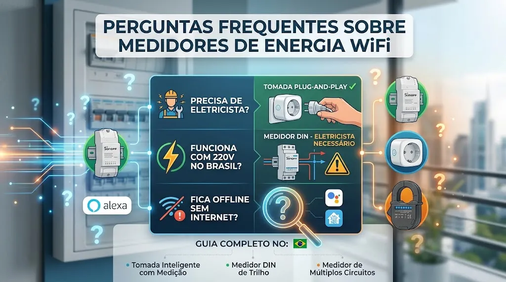 Perguntas Frequentes sobre Medidores de Energia WiFi