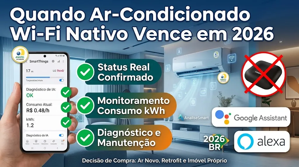 Quando Ar-Condicionado Wi-Fi Nativo Vence em 2026