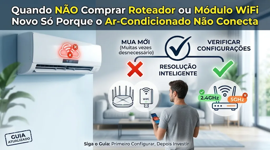 Quando NÃO Comprar Roteador ou Módulo WiFi Novo Só Porque o Ar-Condicionado Não Conecta