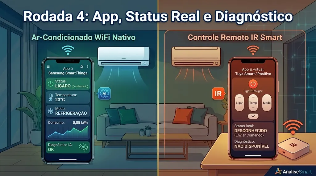 Rodada 4: App, Status Real e Diagnóstico