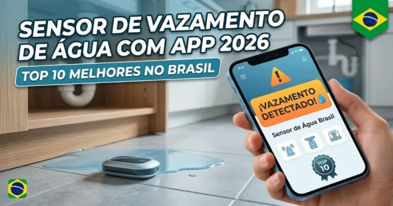 Sensor de Vazamento de Água com App 2026: Top 10 Melhores no Brasil