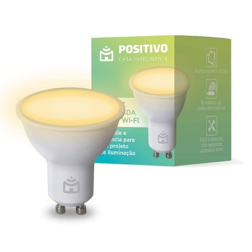 Smart Lâmpada Spot Wi-Fi Positivo GU10 4,5W: Melhor Spot Inteligente para Bocal GU10