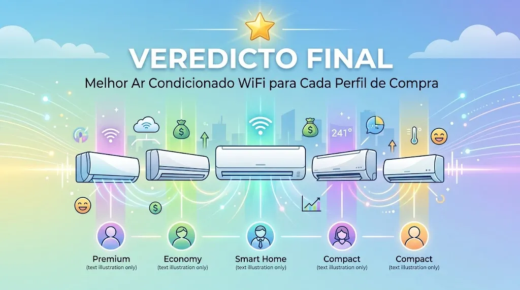 Veredicto Final: Melhor Ar Condicionado WiFi para Cada Perfil de Compra