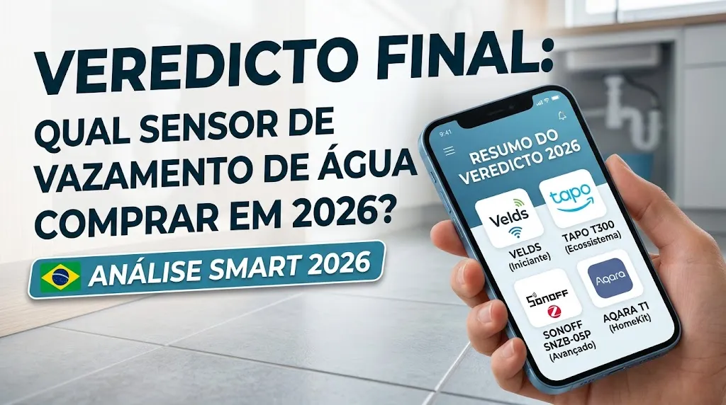 Veredicto Final: Qual Sensor de Vazamento de Água com App Comprar em 2026?