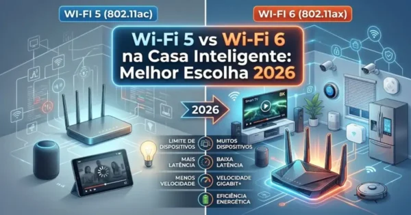 Wi-Fi 5 vs Wi-Fi 6 na Casa Inteligente: Melhor Escolha 2026