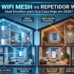WiFi Mesh vs Repetidor WiFi: Qual Escolher para Sua Casa Hoje em 2026?