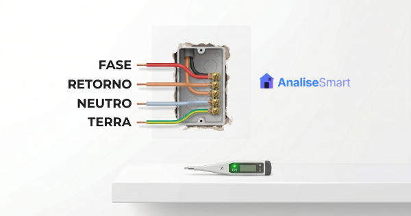 fio fase retorno neutro e terra em caixa 4x2