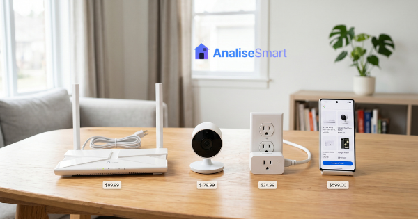 Custo de dispositivos inteligentes Wi-Fi para casa conectada
