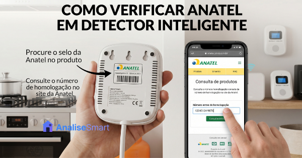 como verificar Anatel em detector inteligente