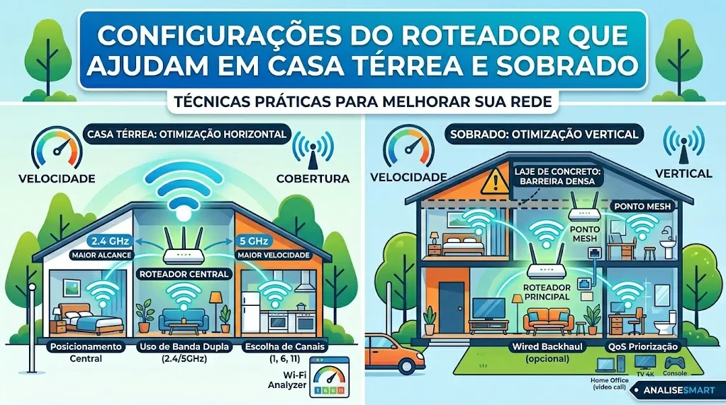 Configurações do Roteador que Ajudam em Casa Térrea e Sobrado
