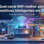 Qual canal WiFi melhor para dispositivos inteligentes em 2026