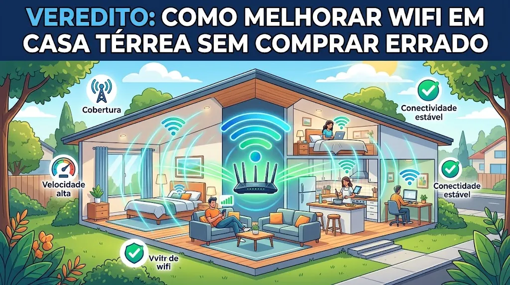 Veredito: Como Melhorar WiFi em Casa Térrea Sem Comprar Errado
